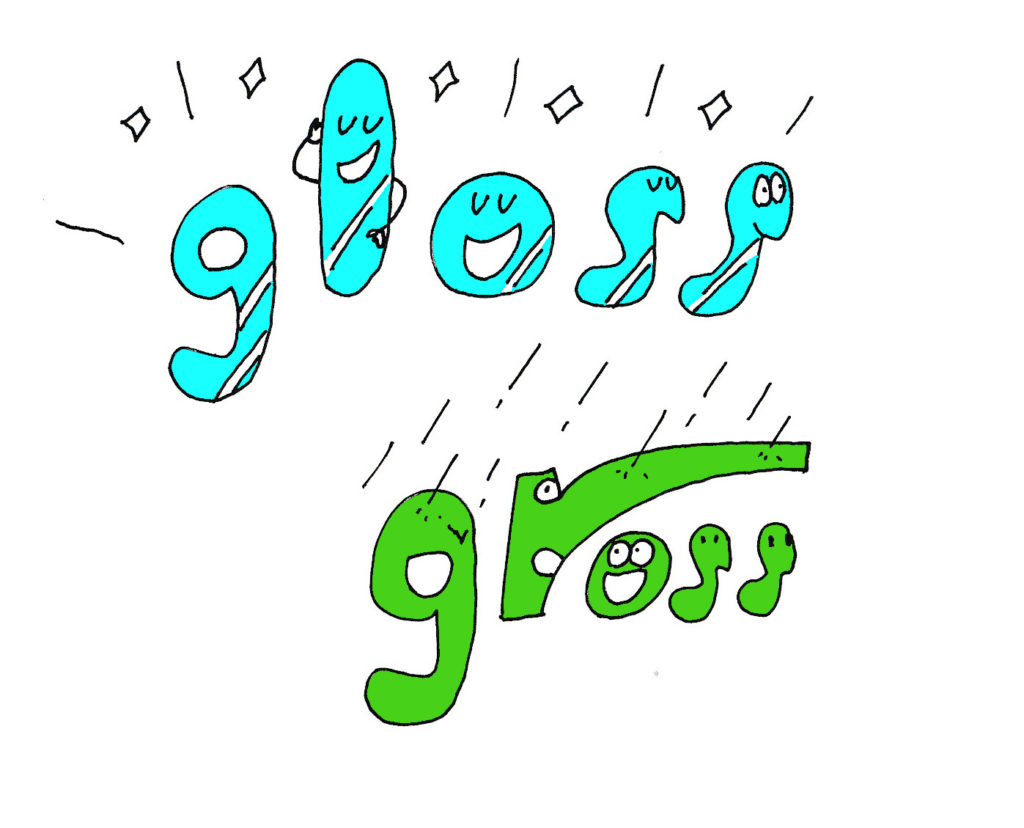 gloss and gross